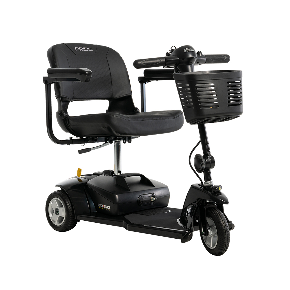 compact lightweight takeapart Ultra X 3 wheel gogo scooter