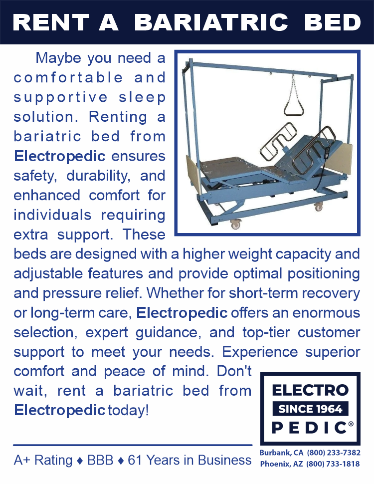 Los Angeles rent a bariatric bed