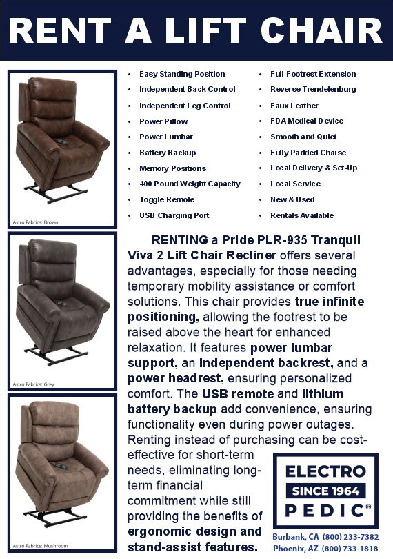 rent a lift chair in phoenix az