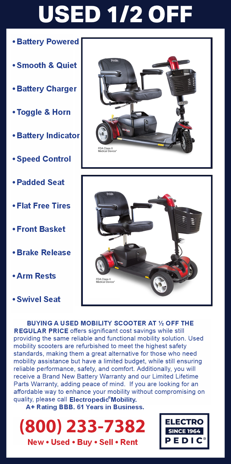Used electric scooters gogo pride